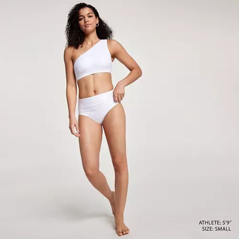 CALIA Women's Ribbed Full Coverage Swim Bottoms